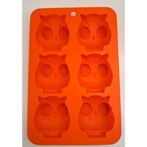 Haymarket Square Silicone 6 Owl Shaped Mold Soap Cake Candles Candy‎ Brownies